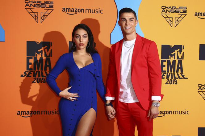 Cristiano Ronaldo z Georginą Rodriguez na gali MTV