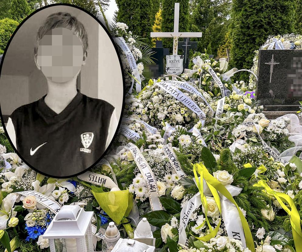 Pogrzeb 12-letniego Krzysia. Morze kwiatów na grobie młodego piłkarza