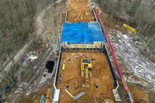 Prace przy wiadukcie na ul. Marywilskiej