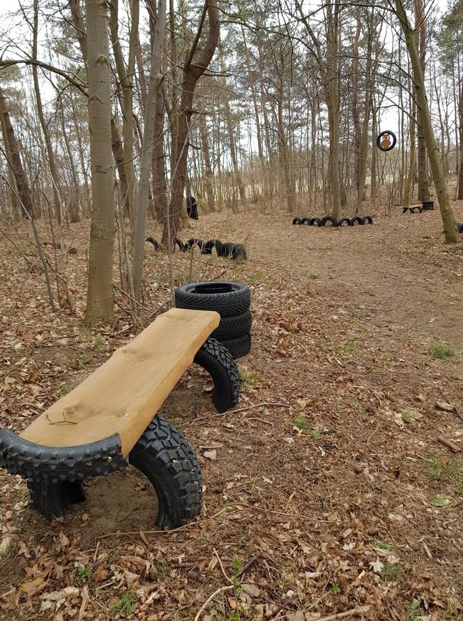 Park Oponarium w Dźwierzutach. Nowe miejsce rekreacji zaskakuje! [ZDJĘCIA]