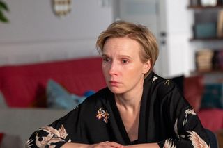 Barwy szczęścia odc. 3241. Romeo (Jacek Tyszkiewicz), Borys (Jakub Wieczorek), Aldona (Elżbieta Romanowska)