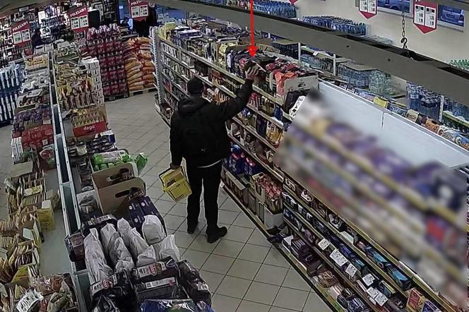 Zabrał ze sklepu alkohol, "zagrychę" i uciekł bez płacenia. Mężczyzny szuka policja [ZDJĘCIA]