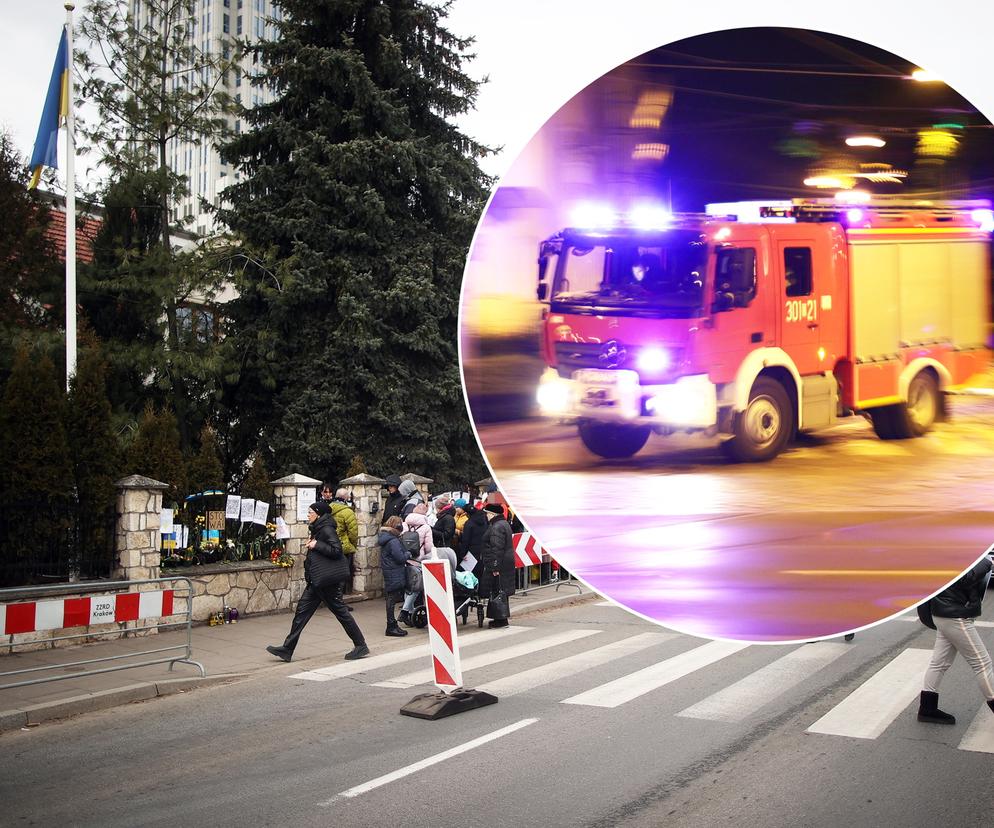 Oblał się benzyną i podpalił pod ukraińskim konsulatem. Horror w Krakowie