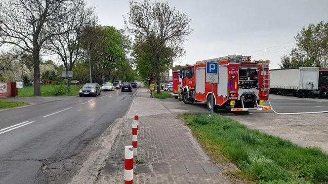 Wyciek chemikaliów na stacji benzynowej