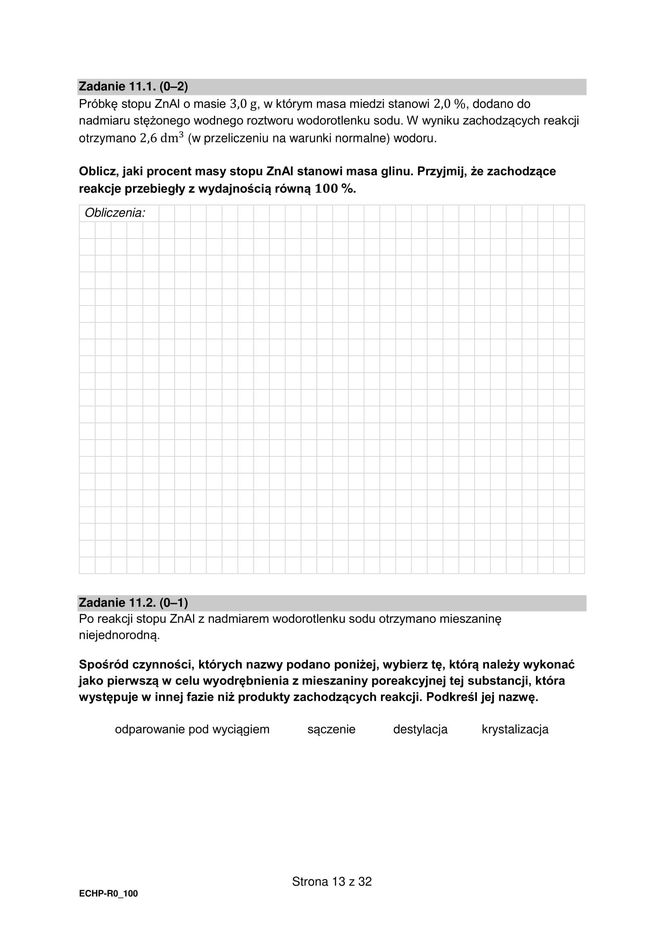 Matura 2025 chemia rozszerzona - arkusz CKE 16.05.2025 - Formuła 2015