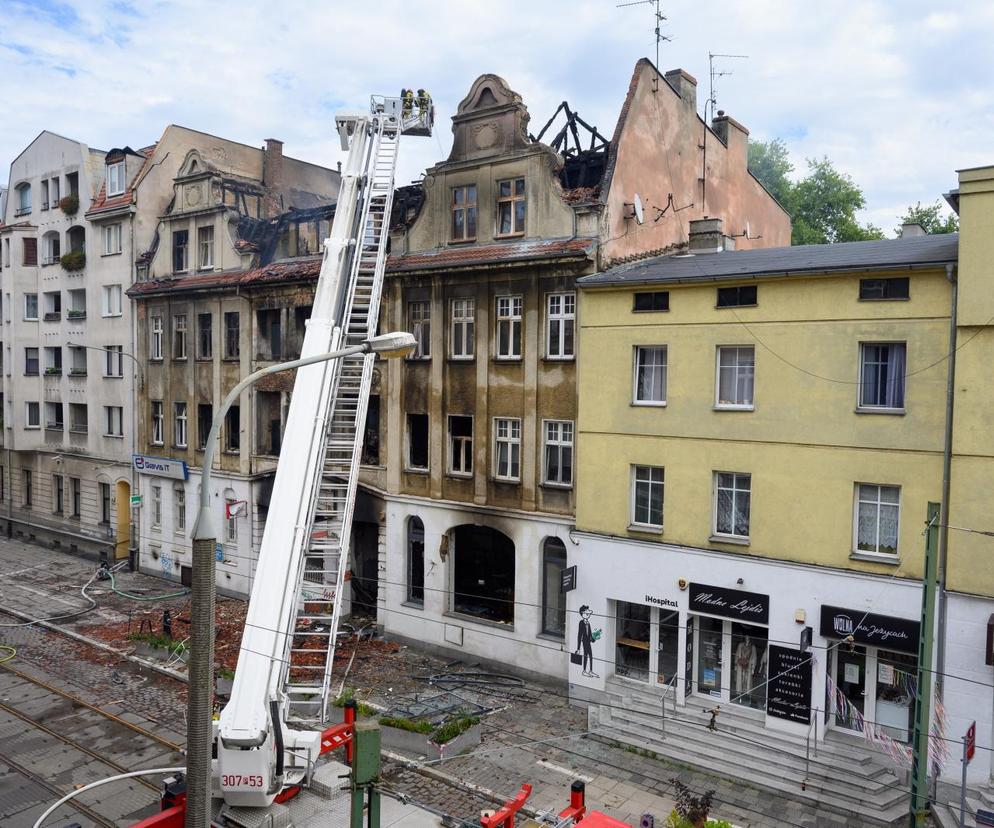 Pożar kamienicy w Poznaniu