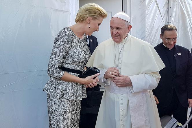 Agata Duda na Światowych Dniach Młodzieży z Papieżem Franciszkiem 