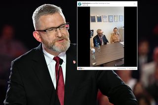 Grzegorz Braun wdarł się do szpitala w Oleśnicy. Chciał zatrzymać lekarkę