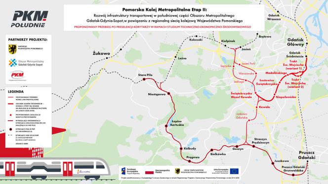 PKM połączy Kowale z centrum Gdańska.  Jest przełom w projekcie planowanej od lat inwestycji