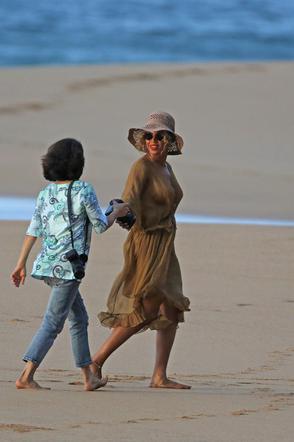 Beyonce na plaży