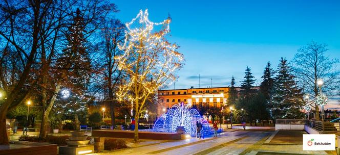Bełchatów: Miasto rozbłysło tysiącem światełek! Bożonarodzeniowe iluminacje robią wrażenie 