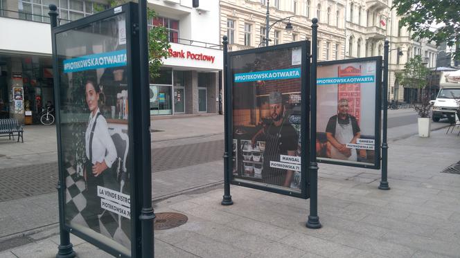 Portrety pracowników łódzkich restauracji na citylightach