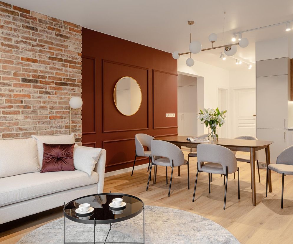 Mieszkanie w stylach glamour i loft