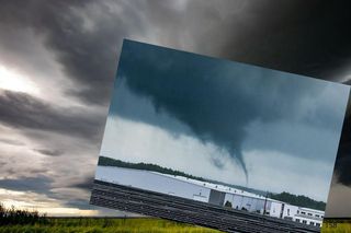 Czarne chmury nad Wielkopolską i trąba powietrzna w regionie. Zobacz te zdjęcia!