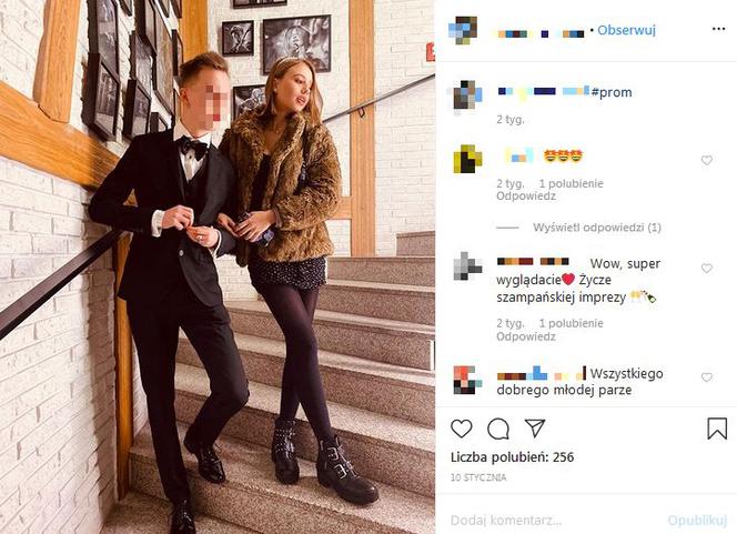 Oliwia Bieniuk na studniówce