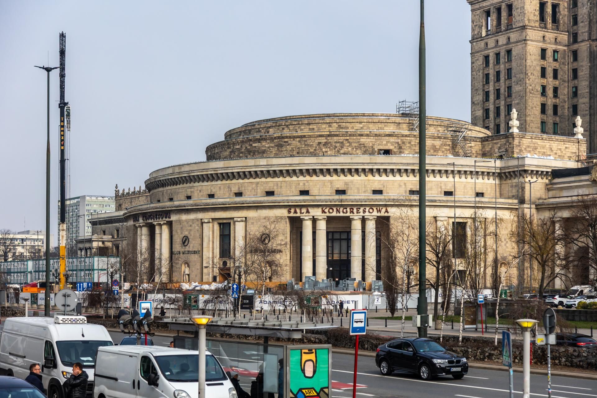 Sala Kongresowa w Warszawie - remont ma się zakończyć w 2026 roku