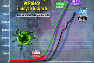 Koronawirus - 11.04.2020 - zobacz najnowsze wykresy