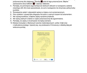 Matura poprawkowa 2025- FORMUŁA 2015