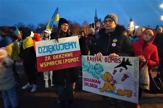 Szczecin upamiętnia pierwszą rocznicę rosyjskiej inwazji na Ukrainę