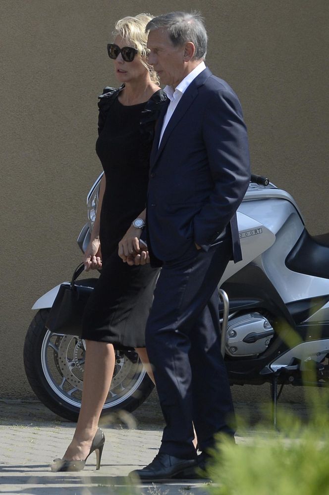 Pogrzeb Jana Kulczyka: Jan Englert i Beata Ścibakówna 