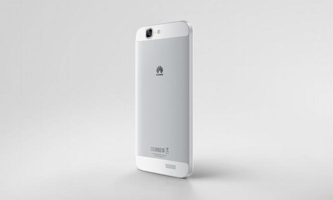 Huawei Ascend G7_Single_Silver Back Face Angle_Hi res