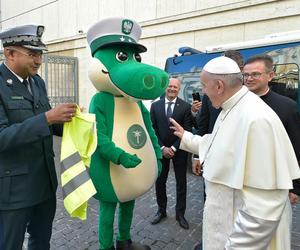 Papież Franciszek spotkał się z krokodylem z Polski