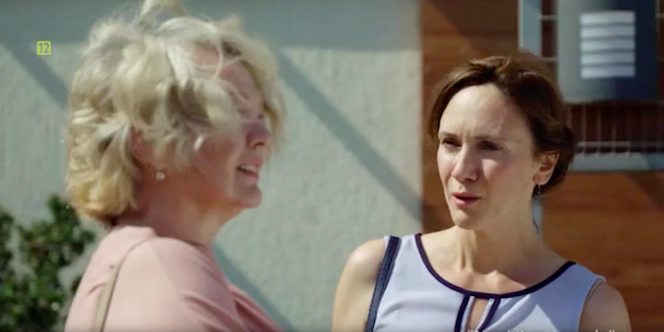 Na dobre i na złe. Barbara (Agnieszka Pilaszewska) i Kasia Smuda (Ilona Ostrowska)