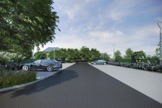 Wizualizacja otoczenia Urzędu Gminy w Chełmcu 