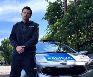 	M jak miłość nowy sezon. Adam Karski (Patryk Szwichtenberg) na planie