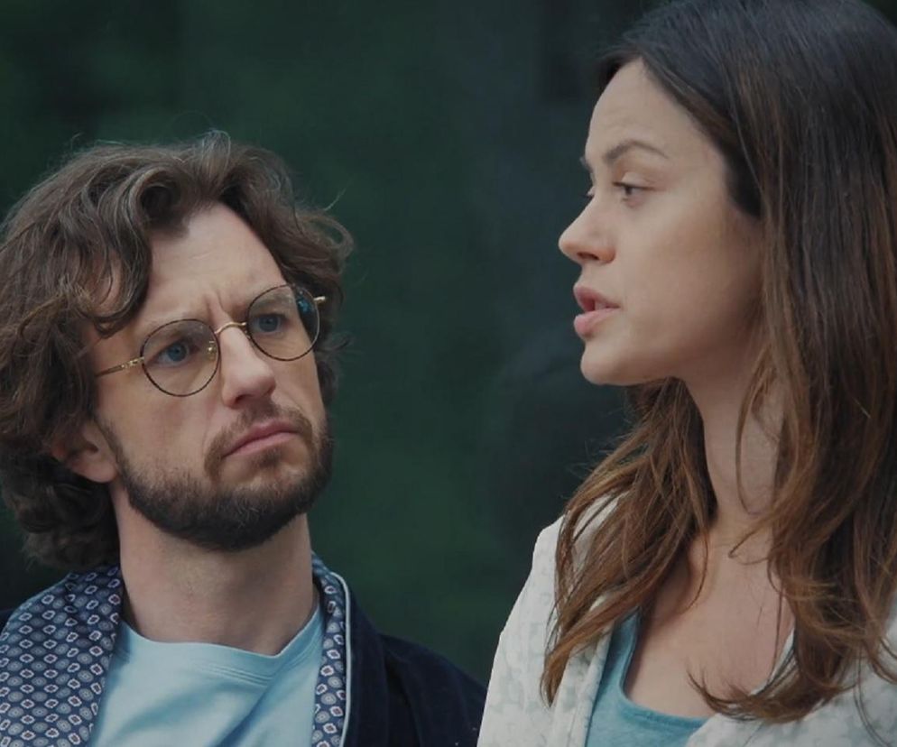 M jak miłość odc. 1880. Mariusz (Mateusz Mosiewicz), Kasia (Paulina Lasota)