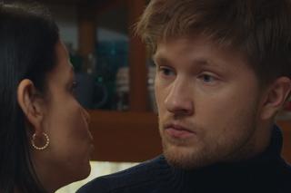 M jak miłość odc. 1731. Łukasz (Jakub Józefowicz), Patrycja (Alżbeta Lenska)