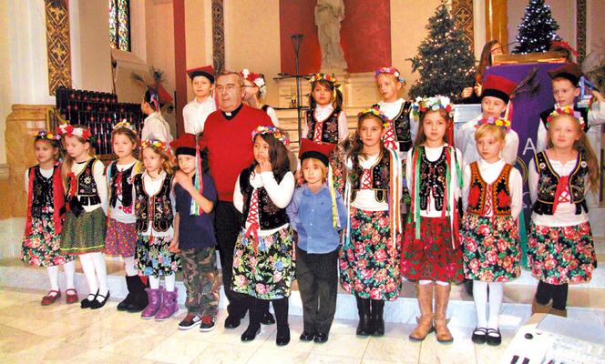 Kolędy w szkole na Borough Park