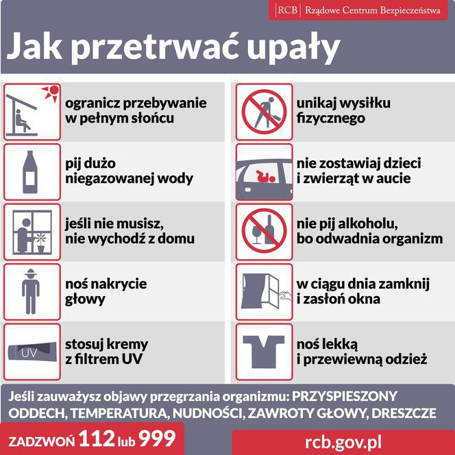 Jak przetrwać upały? RCB radzi!