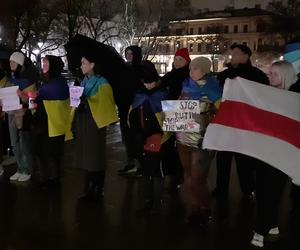 „Rosja to państwo terrorystyczne”. Manifestacja Ukraińców w Lublinie