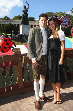 Anna i Robert Lewandowscy na Oktoberfest