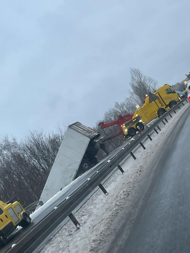 Wypadek na S1 w Sosnowcu