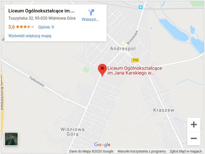 Liceum Ogólnokształcące im.Jana Karskiego w Wiśniowej Górze