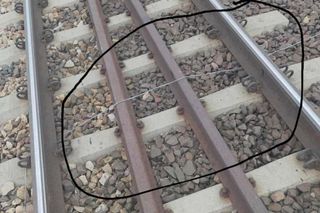 Uszkodzone tory rejonie Życzyna w powiecie Garwolińskim