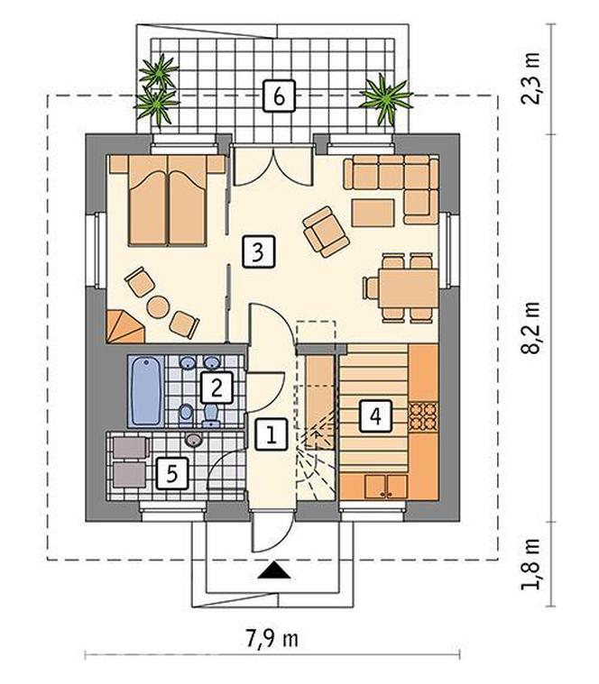 C333i Miarodajny wariant IX - plan parteru