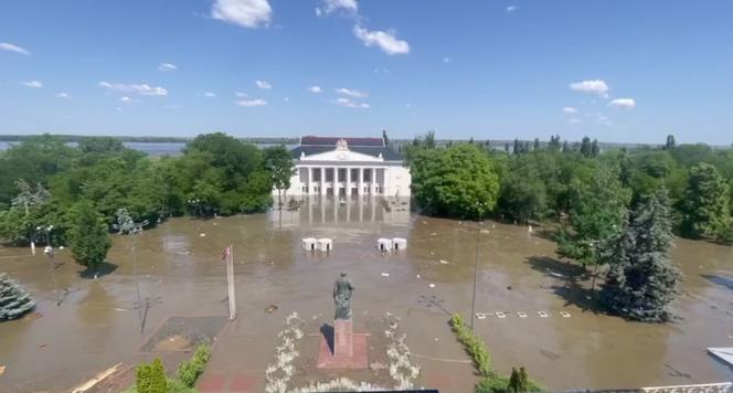 Nowa Kachowka, powódź