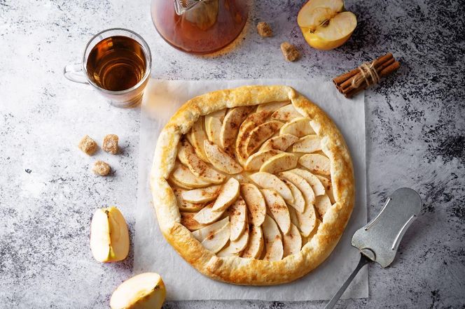tarta z jabłkami bez cukru
