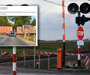 O krok od tragedii na przejeździe w Ryńsku! Wszystko widać na nagraniu. Mrozi krew w żyłach