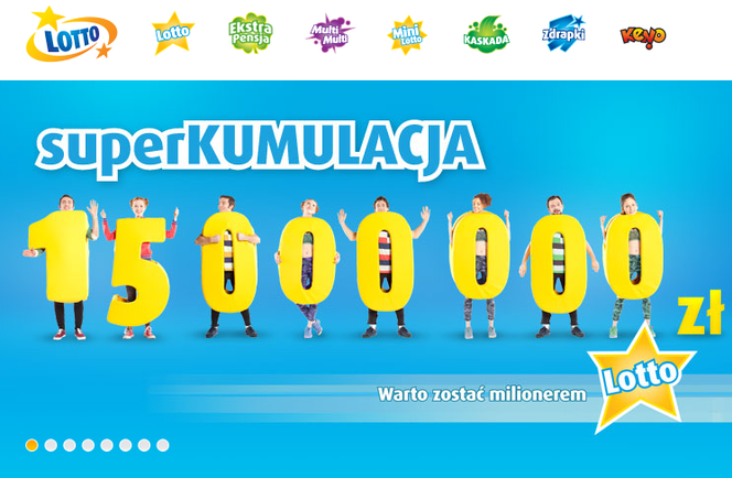 Kumulacja Lotto to wiadomość numer 1 na stronie lotto.pl