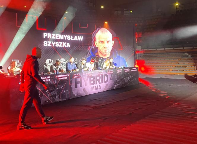 Konferencja w przed galą Hybrid MMA 4  w Zielonej Górze