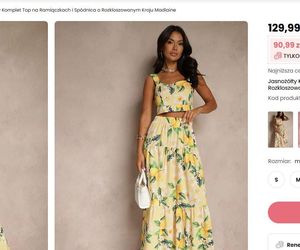 Sukienka w cytryny