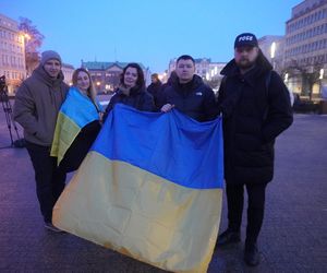 Manifestacja w trzecią rocznicę wybuchu wojny w Ukrainie