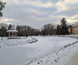 Nałęczów - Park Zdrojowy zimą