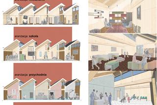 Centrum społeczności - projekt osiedla uchodźców, który zdobył PRIX SARP FR 2023 