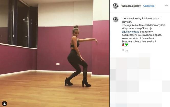 Julia Wieniawa ćwiczy do Tańca z gwiazdami