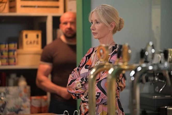 Pierwsza miłość odc. 4070. Ewa (Ewa Gawryluk), Fabian (Tomasz Oświeciński)